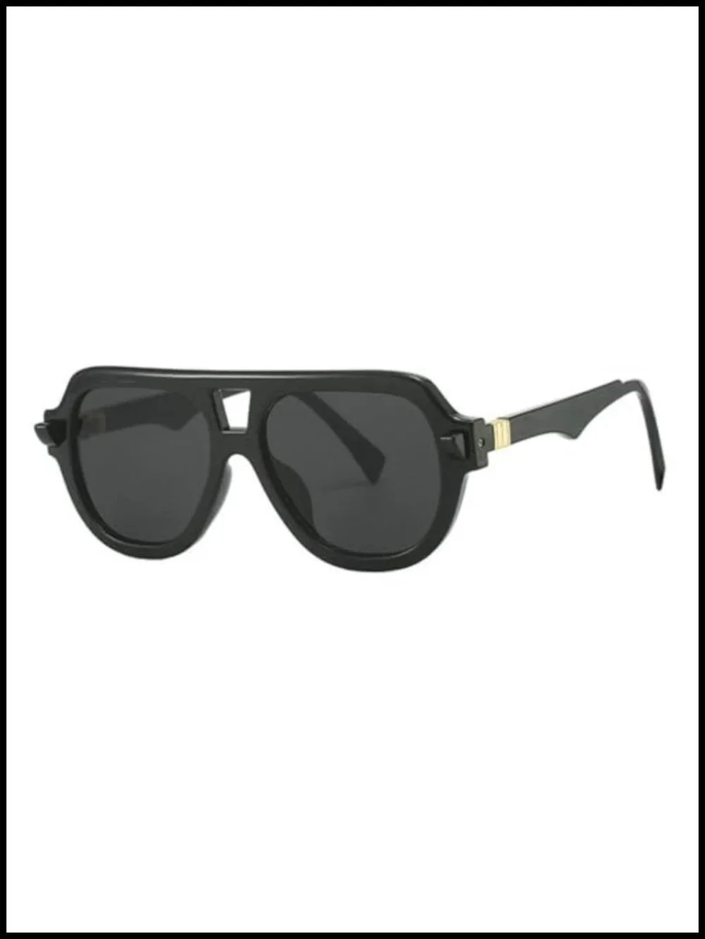 Retro Double Bridge Pilot Sunglasses UV400 Protection